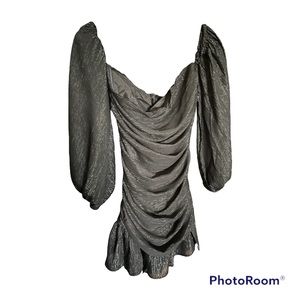 Metallic Mini Dress 🎬